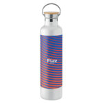 Isolierflasche 1000 m l Weiß mit markiertem Druckbereich für Ihr Logo