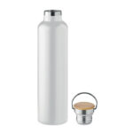 Isolierflasche 1000 m l Weiß, Seitenansicht