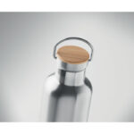 Isolierflasche 1000 m l Silber, Detailaufnahme des Materials