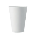 Wiederverwendbarer Becher 300ml Weiß als Werbeartikel mit Logodruck