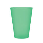 Wiederverwendbarer Becher 300ml Gruen als Werbeartikel mit Logodruck
