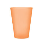 Wiederverwendbarer Becher 300ml Orange als Werbeartikel mit Logodruck
