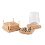 Untersetzer-Set mit Spielen, Seitenansicht