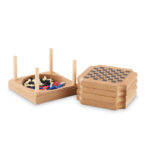Untersetzer-Set mit Spielen von oben
