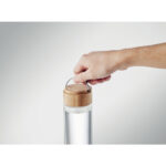 Trinkflasche Glas 500ml, Detailaufnahme des Materials