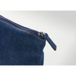 Denim Kosmetiktasche, Detailaufnahme des Materials
