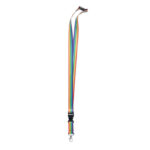 Regenbogen Lanyard RPET als Werbeartikel mit Logodruck