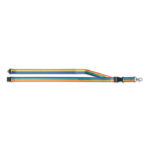 Regenbogen Lanyard RPET, Rückansicht