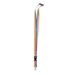 Regenbogen Lanyard RPET als Werbeartikel mit Logodruck