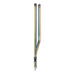 Regenbogen Lanyard RPET, Seitenansicht