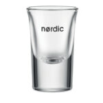 Schnapsglas 28ml mit markiertem Druckbereich für Ihr Logo