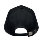 Cap organic cotton 250 g/m² Schwarz, geöffnet dargestellt