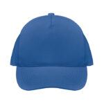 Cap organic cotton 250 g/m² Blau von oben
