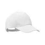 Cap organic cotton 250 g/m² Weiß als Werbeartikel mit Logodruck