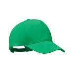 Cap organic cotton 250 g/m² Gruen als Werbeartikel mit Logodruck
