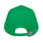 Cap organic cotton 250 g/m² Gruen, geöffnet dargestellt