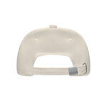 Cap organic cotton 250 g/m² Braun, Rückansicht