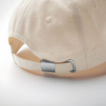 Cap organic cotton 250 g/m² Braun, Detailaufnahme des Materials