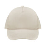 Cap organic cotton 250 g/m² Braun von oben