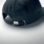Cap organic cotton 250 g/m² Blau, Detailaufnahme des Materials