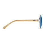Sonnenbrille Bambus Blau von oben