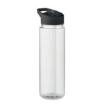 Trinkflasche RPET 650ml Schwarz, Seitenansicht