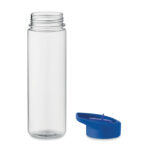 Trinkflasche RPET 650ml Blau, geöffnet dargestellt