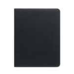DINA A4 Mappe 300D-RPET Schwarz von oben