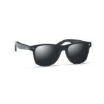 Sonnenbrille mit Bambus Schwarz als Werbeartikel mit Logodruck