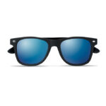 Sonnenbrille mit Bambus Blau, Seitenansicht