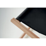 Liegestuhl Holz Schwarz, Detailaufnahme des Materials