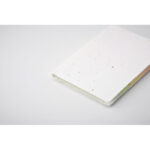 Samenpapier Memoblock, Detailaufnahme des Materials