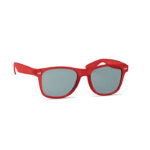 Sonnenbrille RPET Rot als Werbeartikel mit Logodruck