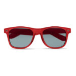 Sonnenbrille RPET Rot, Seitenansicht