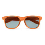 Sonnenbrille RPET Orange, geöffnet dargestellt