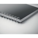 DIN A5 Notizblock Schwarz, Detailaufnahme des Materials