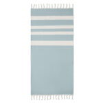 Hamman handdoek 140 gr/m² Blau als Werbeartikel mit Logodruck