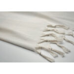 Hamman handdoek 140 gr/m² Grau, Detailaufnahme des Materials