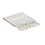 Hamman handdoek 140 gr/m² Grau, geöffnet dargestellt