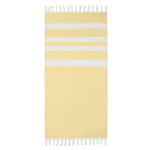 Hamman handdoek 140 gr/m² Gelb als Werbeartikel mit Logodruck
