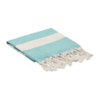 Hamman handdoek 140 gr/m² Blau, geöffnet dargestellt