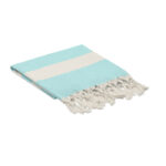 Hamman handdoek 140 gr/m² Blau, Seitenansicht