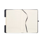 DIN A5 RPET Notizbuch, liniert, Detailaufnahme des Materials