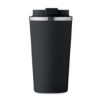 Doppelwandiger Becher 510 ml Schwarz, Rückansicht
