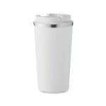 Doppelwandiger Becher 510 ml Weiß als Werbeartikel mit Logodruck