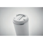 Doppelwandiger Becher 510 ml Weiß, Detailaufnahme des Materials