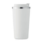 Doppelwandiger Becher 510 ml Weiß, Seitenansicht