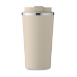Doppelwandiger Becher 510 ml Braun, Rückansicht