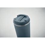 Doppelwandiger Becher 510 ml Blau, Rückansicht