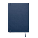 DIN A5 Notizbuch Blau, Rückansicht